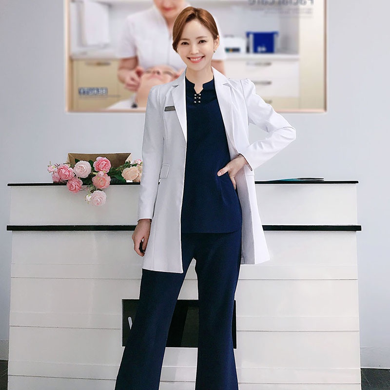 Medical Lab Years - Jaleco Branco de Manga Longa para