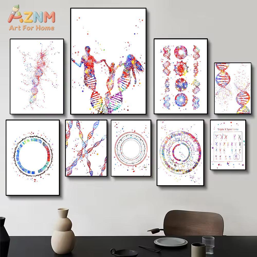 AZNM Pôster de Parede Colorido - Medical Lab Posters avaliação e preço