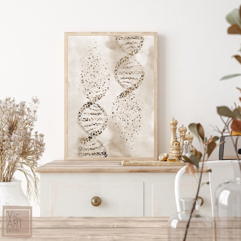 Molécula de DNA impressão mode - Medical Lab Posters avaliação e preço